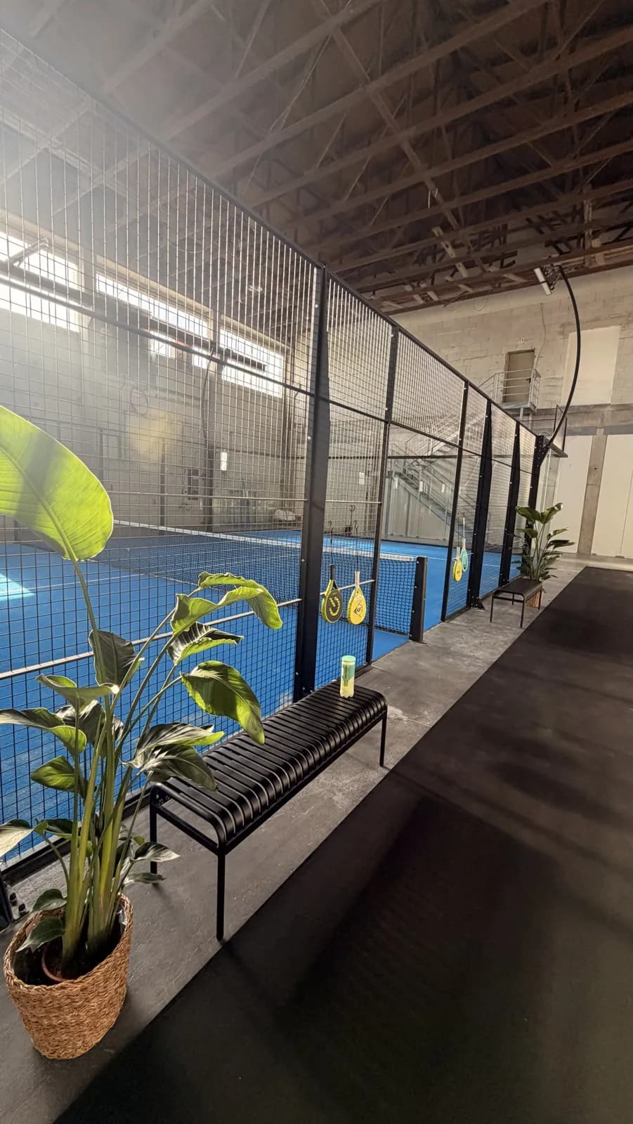 leihschläger am court bei oak padel